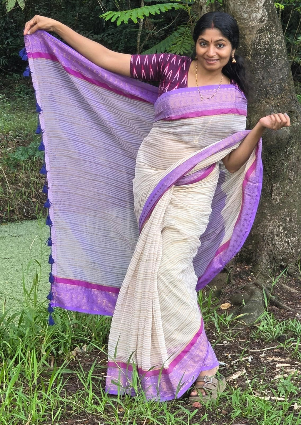 mul cotton saree