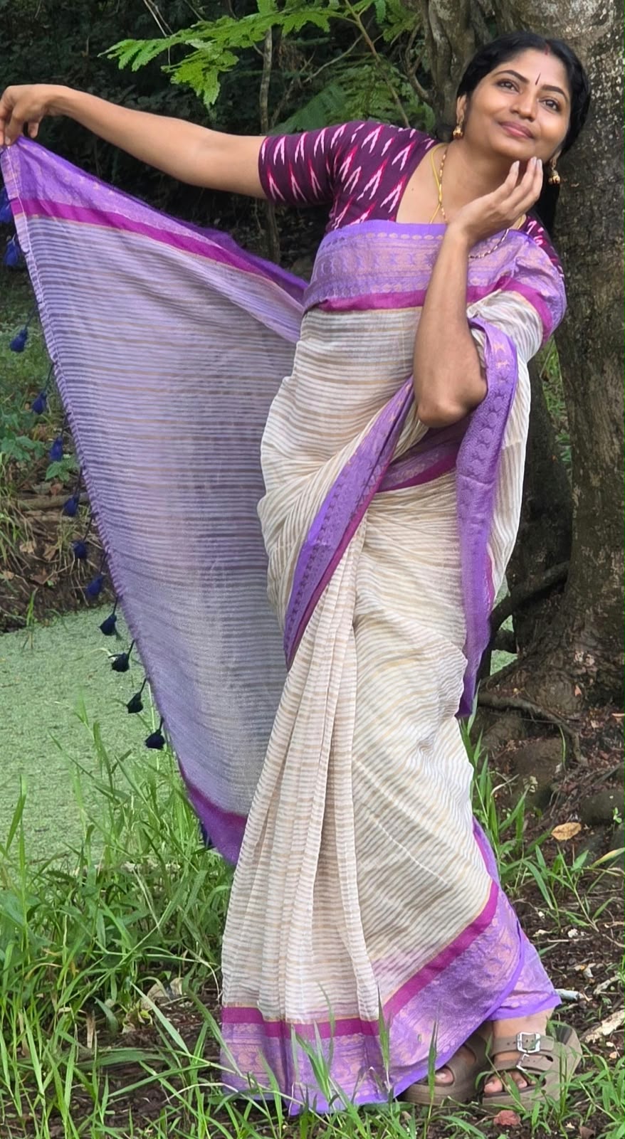 mul cotton saree
